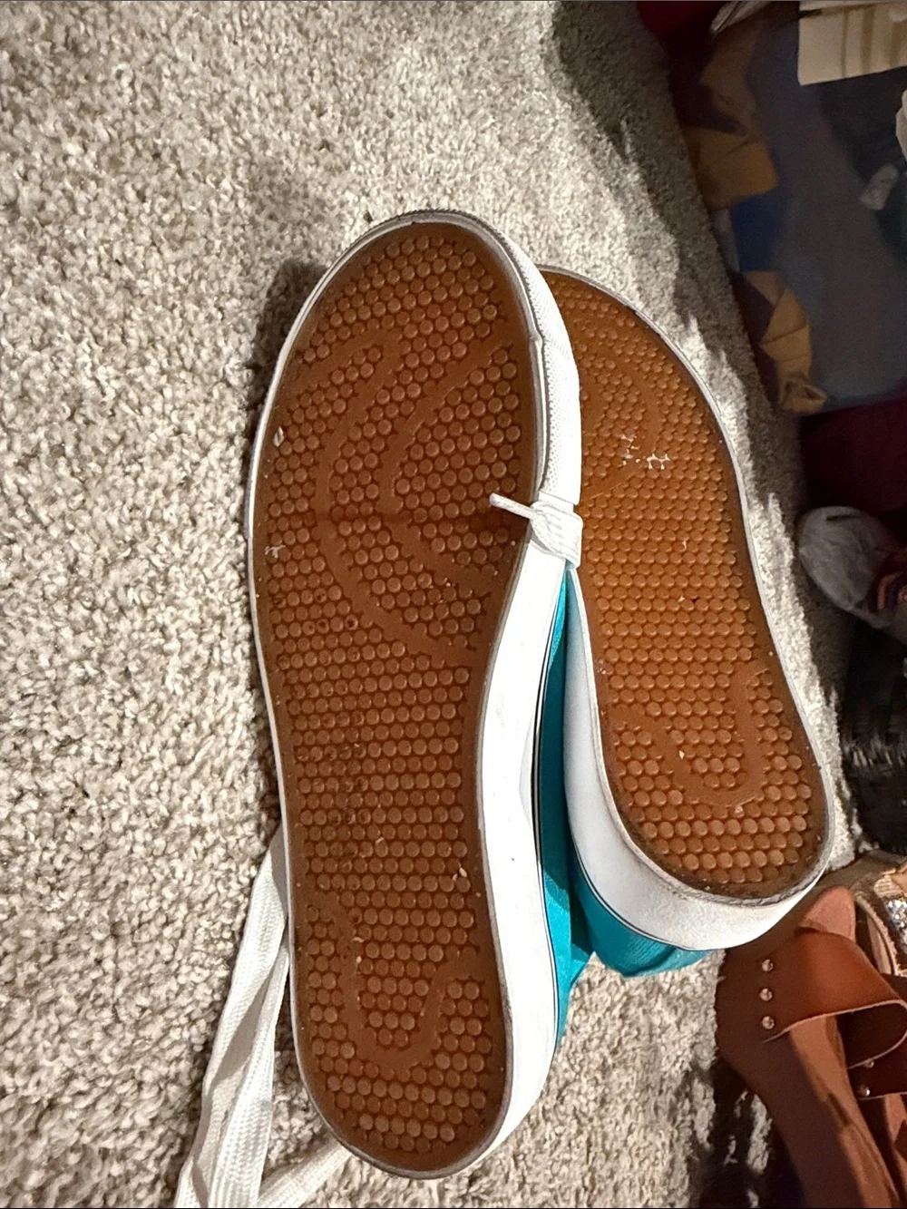 Amazon High-Top Sneakers in Teal and White